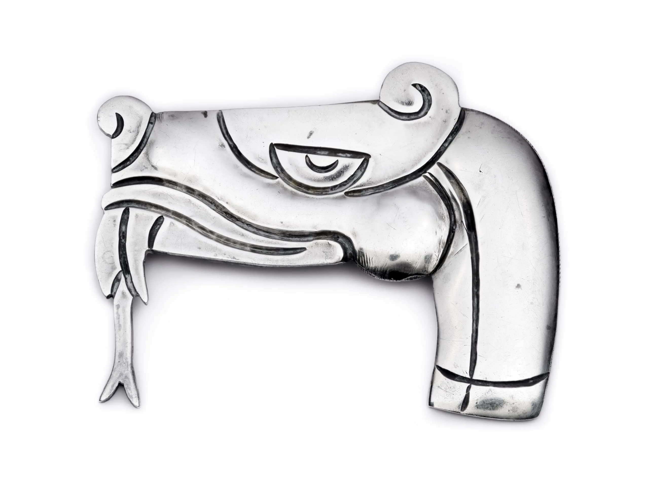 Silver piece from the Snake design family