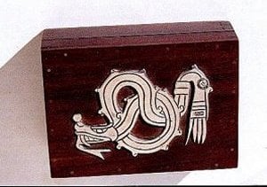 William Spratling Silver Serpent Rosewood Box