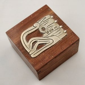 William Spratling Eagle Head Rosewood Box