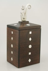 William Spratling Ebony Tall Box with Detachable LID