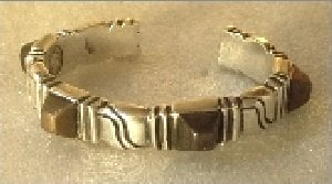 William Spratling Silver and Bronze Bracelet