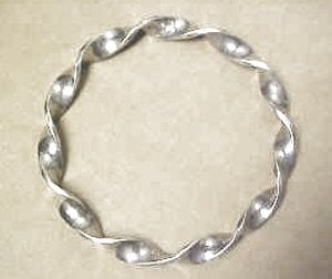 William Spratling Twisted Silver Band Bangle Bracelet