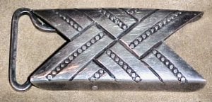 William Spratling X Belt Buckle