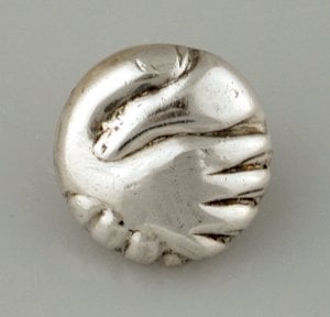 William Spratling Clasped Hands Button