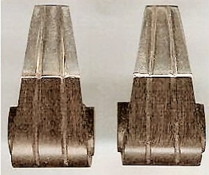 William Spratling Earrings of Silver and Rosewood