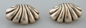 William Spratling Large Shell Earrings