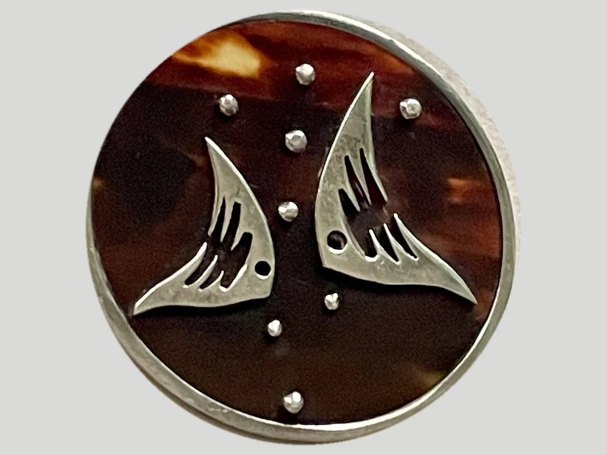 Enrique Ledesma Two Fish Brooch