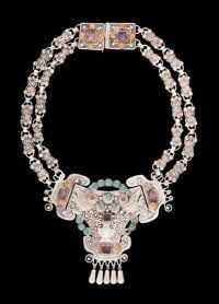 Matl (Matilde Poulat) turquoise coral pendant necklace