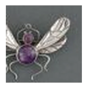 Los Castillo Butterfly Brooch with Amethyst