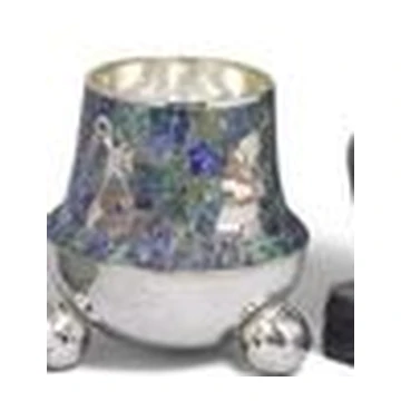 Los Castillo Small Stone-Mosaic Vessel with Stopper
