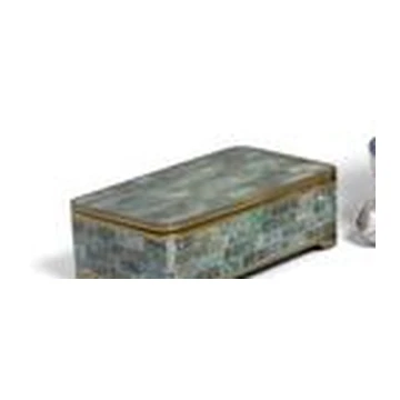 Los Castillo Rectangular Box with Stone Lid