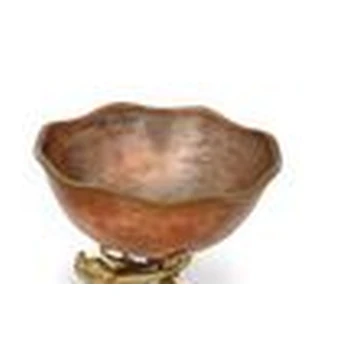Los Castillo Footed Copper Bowl
