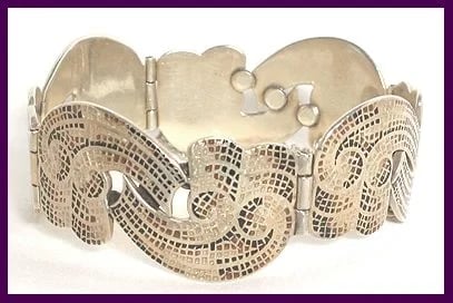 Margot de Taxco Design 5547 Flowing Ribbon Enamel Bracelet