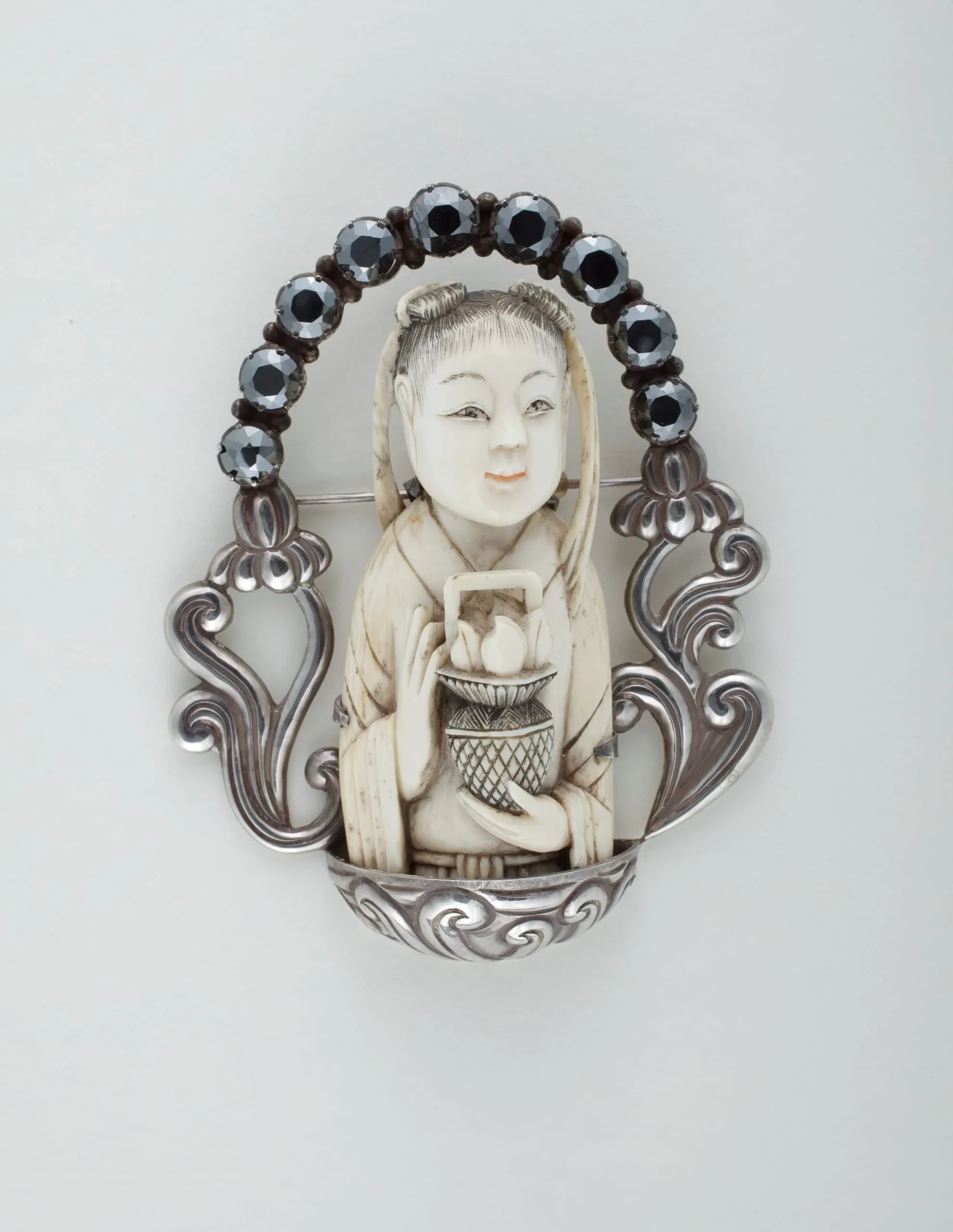 Margot de Taxco Netsuke Brooch