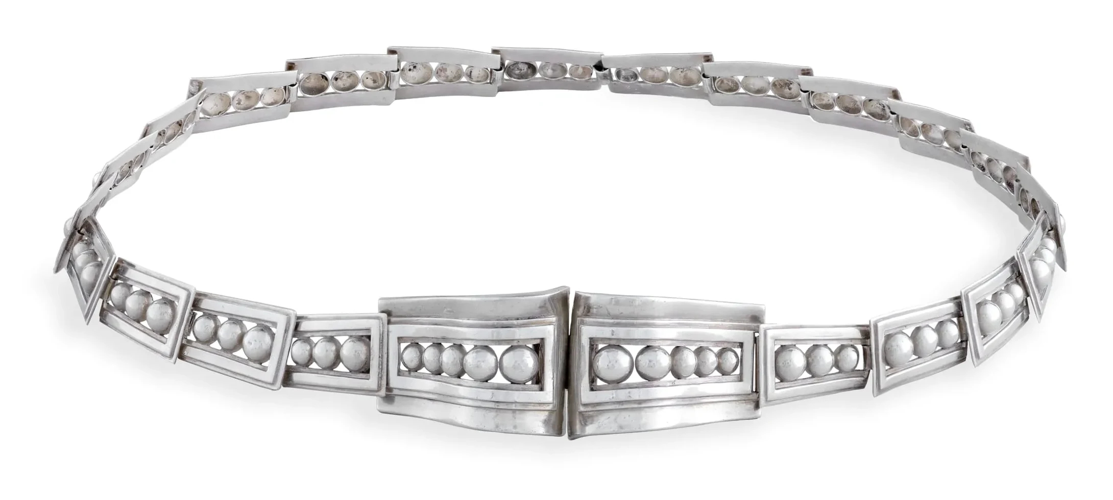 Margot de Taxco Silver Panel Belt