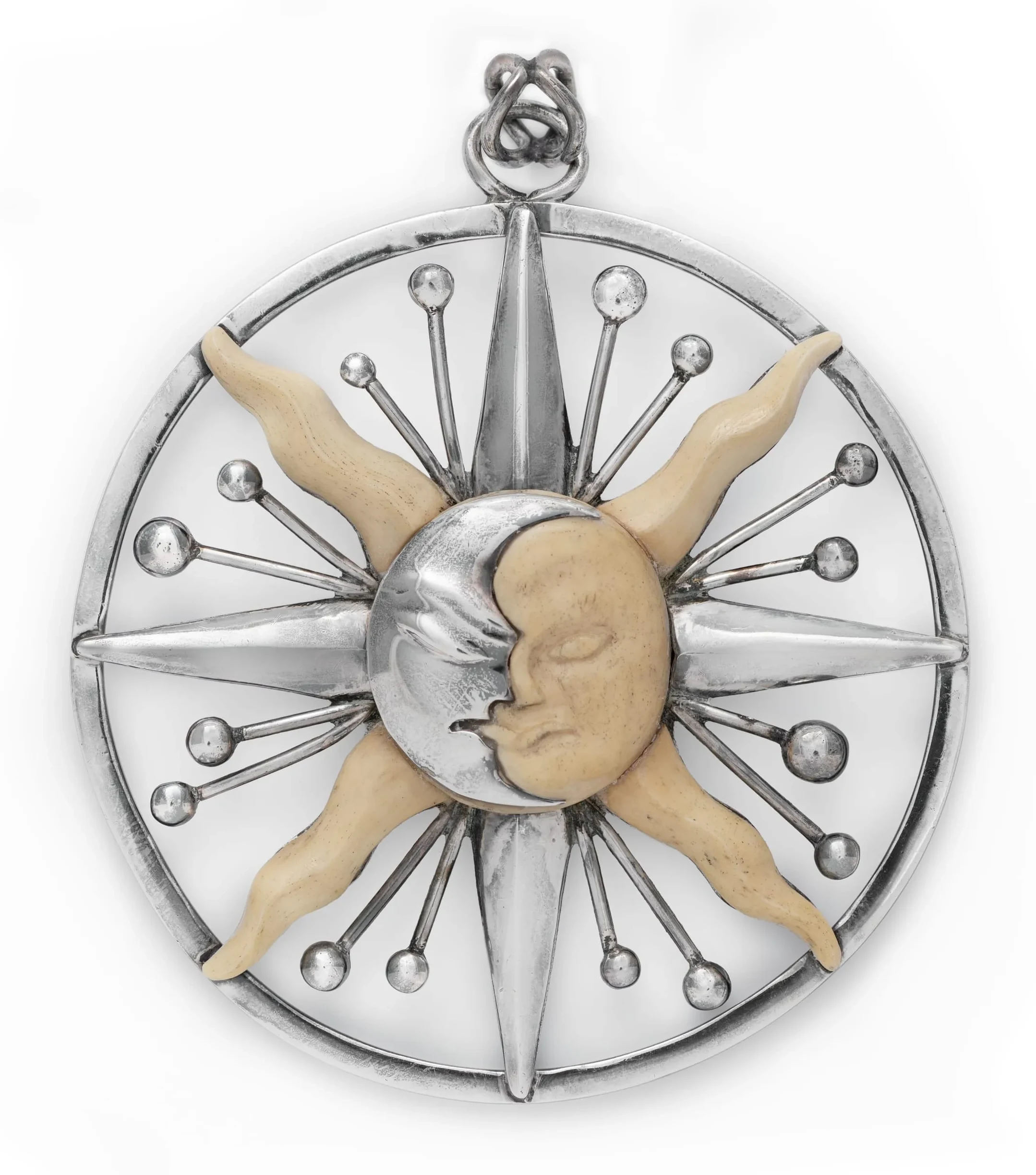 Salvador Terán Sun and Moon Pendant
