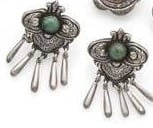 MATL (Matilde Poulat) Fringe Earrings with Turquoise