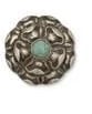 MATL (Matilde Poulat) Round Scrollwork Brooch with Turquoise