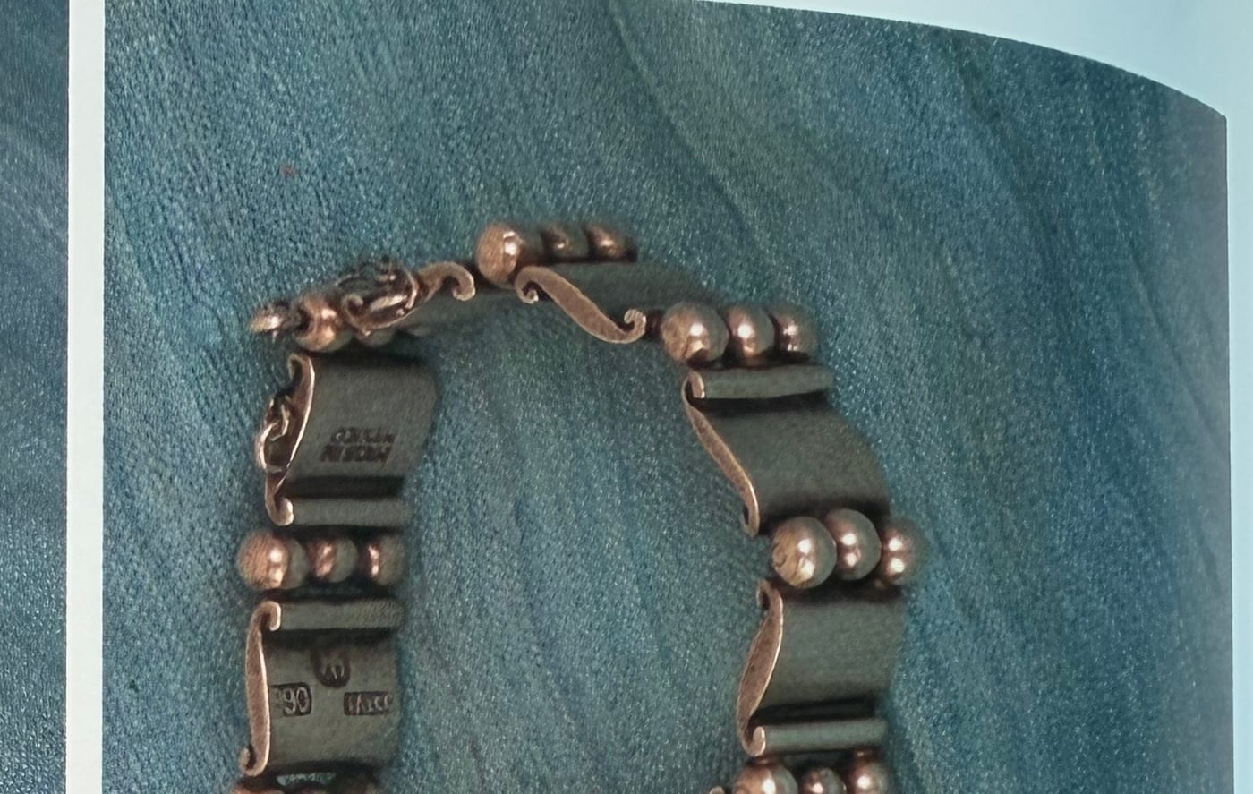Hector Aguilar Book and Three Beads Bracelet