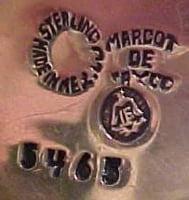 Sterling · Made in Mexico · Margot de Taxco · 5465 · Eagle 16