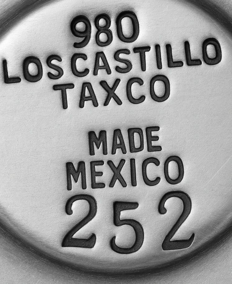 980 · Los Castillo · Taxco · Made Mexico · 252