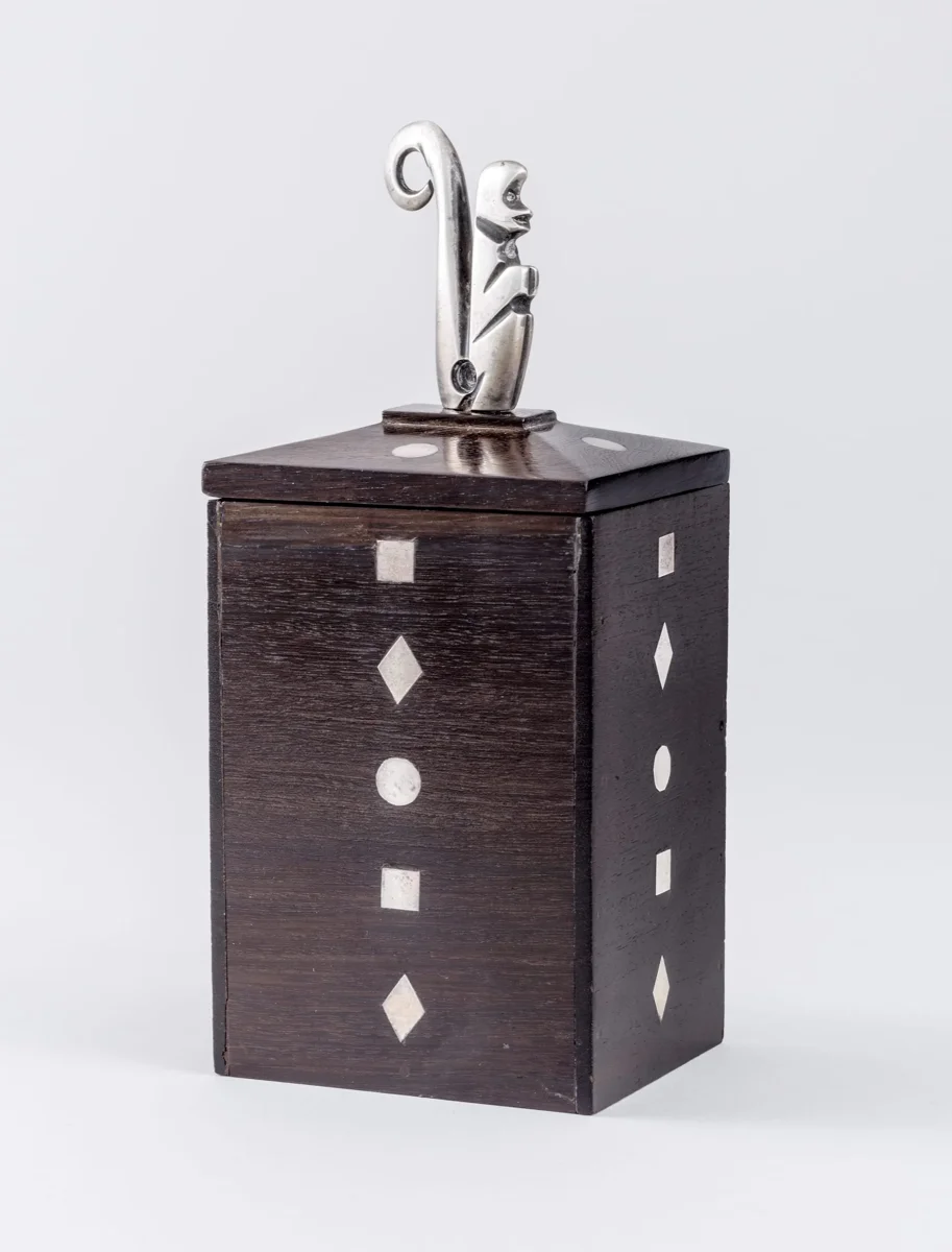 Box with Monkey Motif
