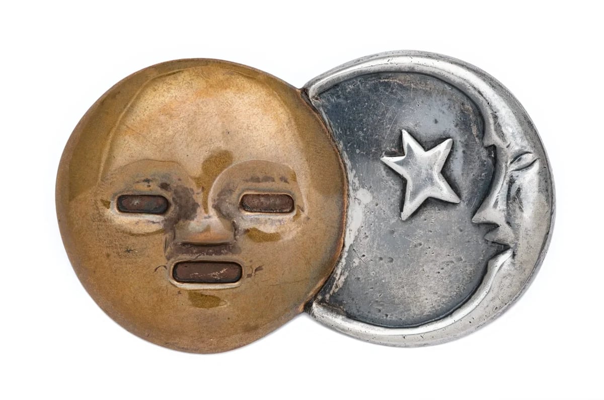 Sun and Moon Brooch