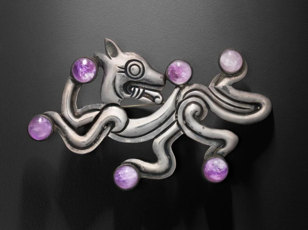 Jaguar brooch