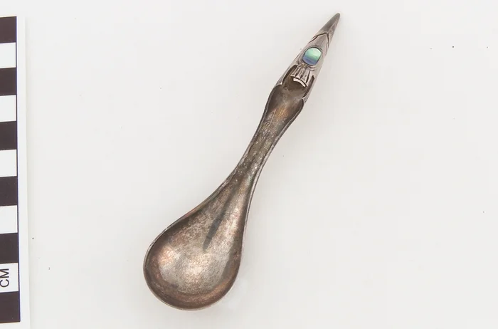 Spoon with raven finial