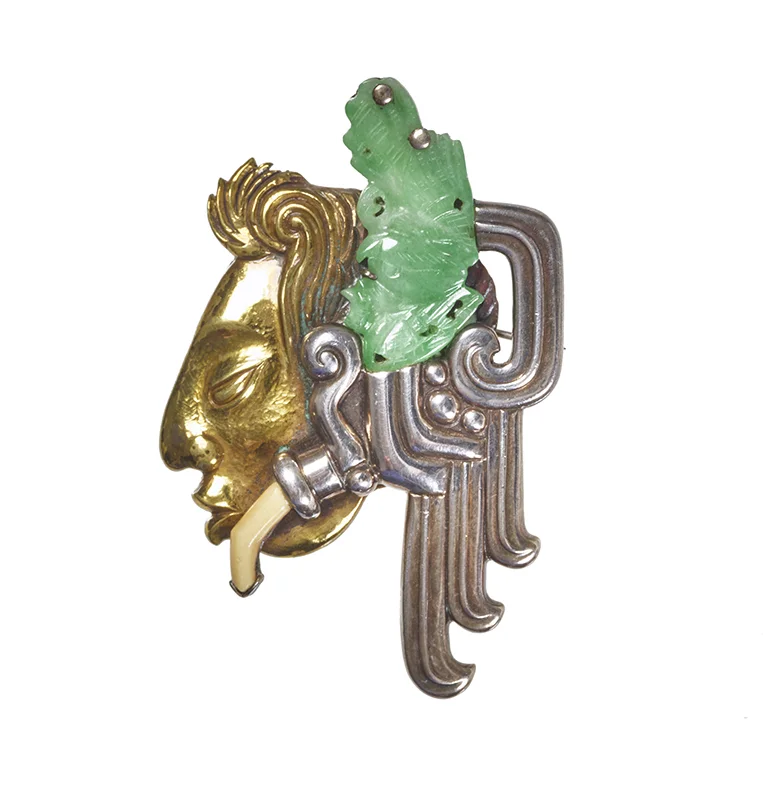 Quetzalcoatl brooch
