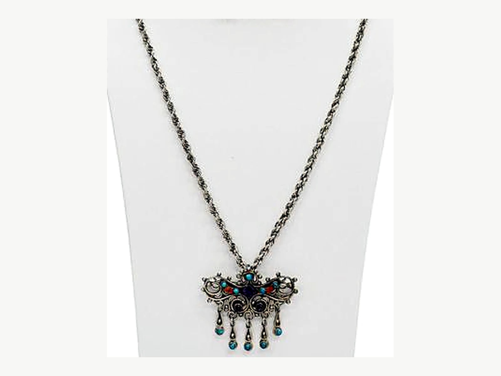 Hardstone Pendant Necklace