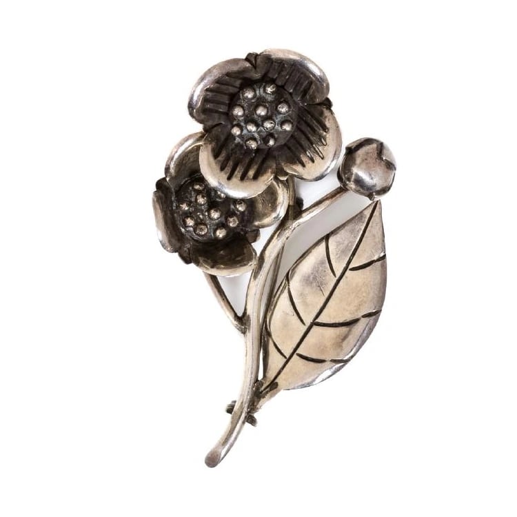 Héctor Aguilar Pomegranate Blossom Brooch