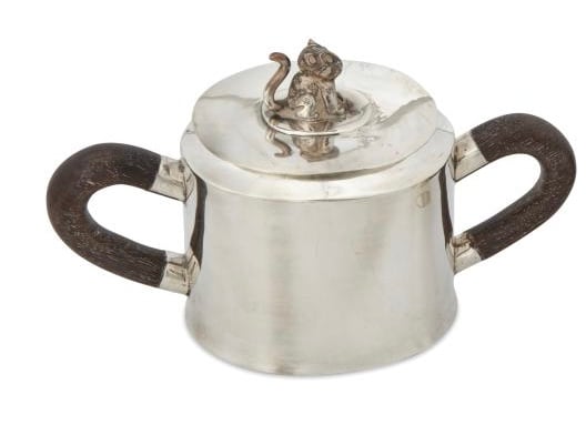 William Spratling Jaguar Covered Sugar Bowl