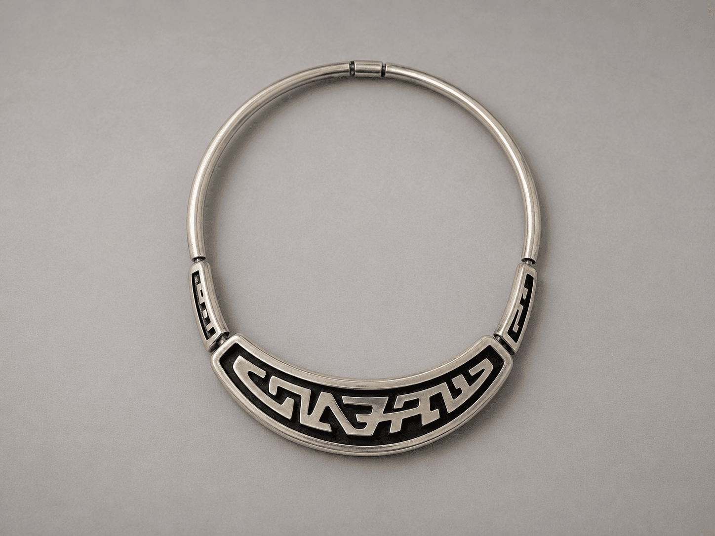 Salvador Terán Shadowbox Script Collar Necklace