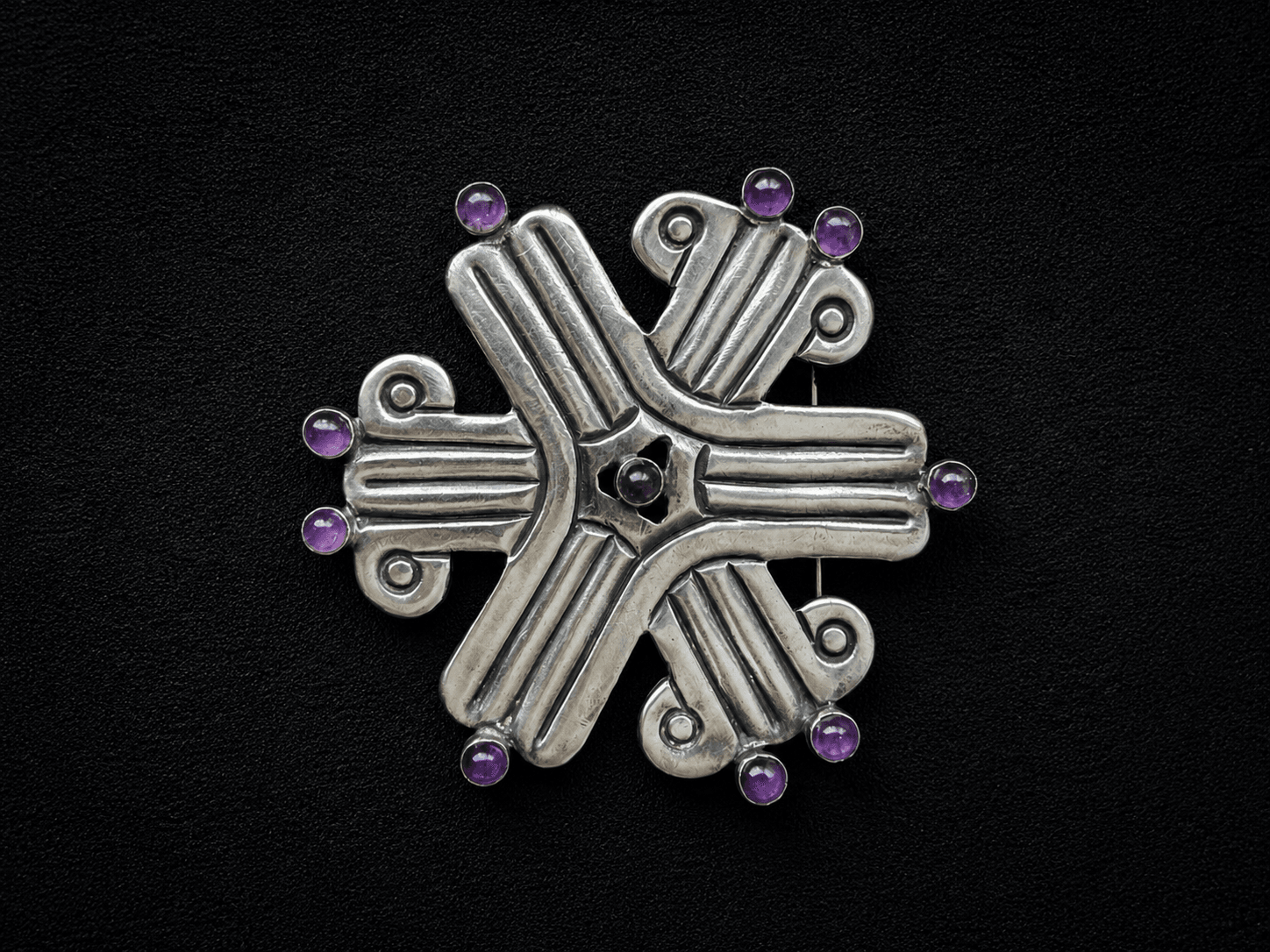 William Spratling Hexagon Amethyst Pendant
