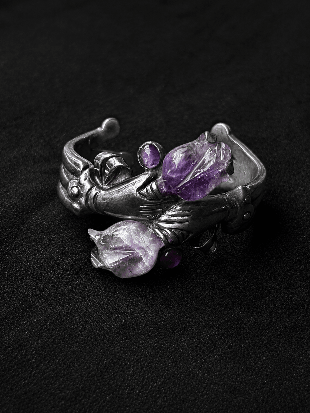 William Spratling Tulip Amethyst Cuff