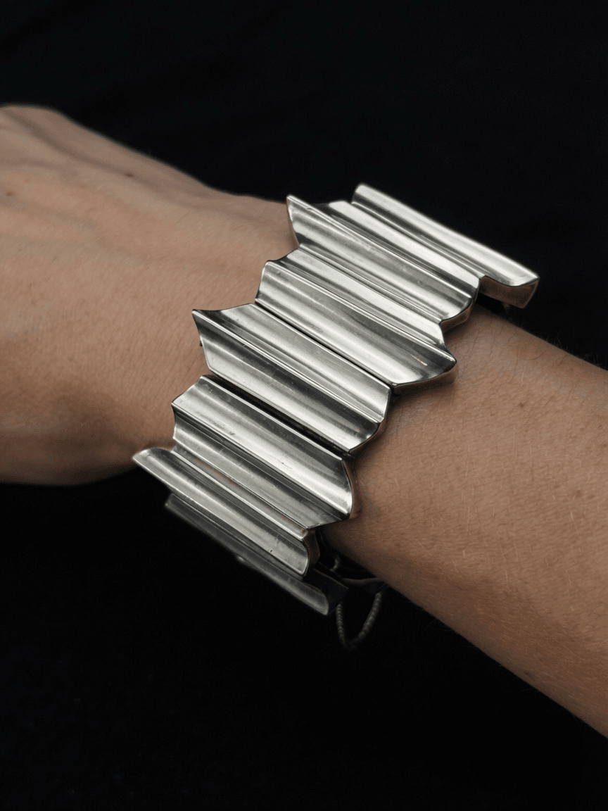 Antonio Pineda Chevron-Panel Bracelet, Design No. ZZ645