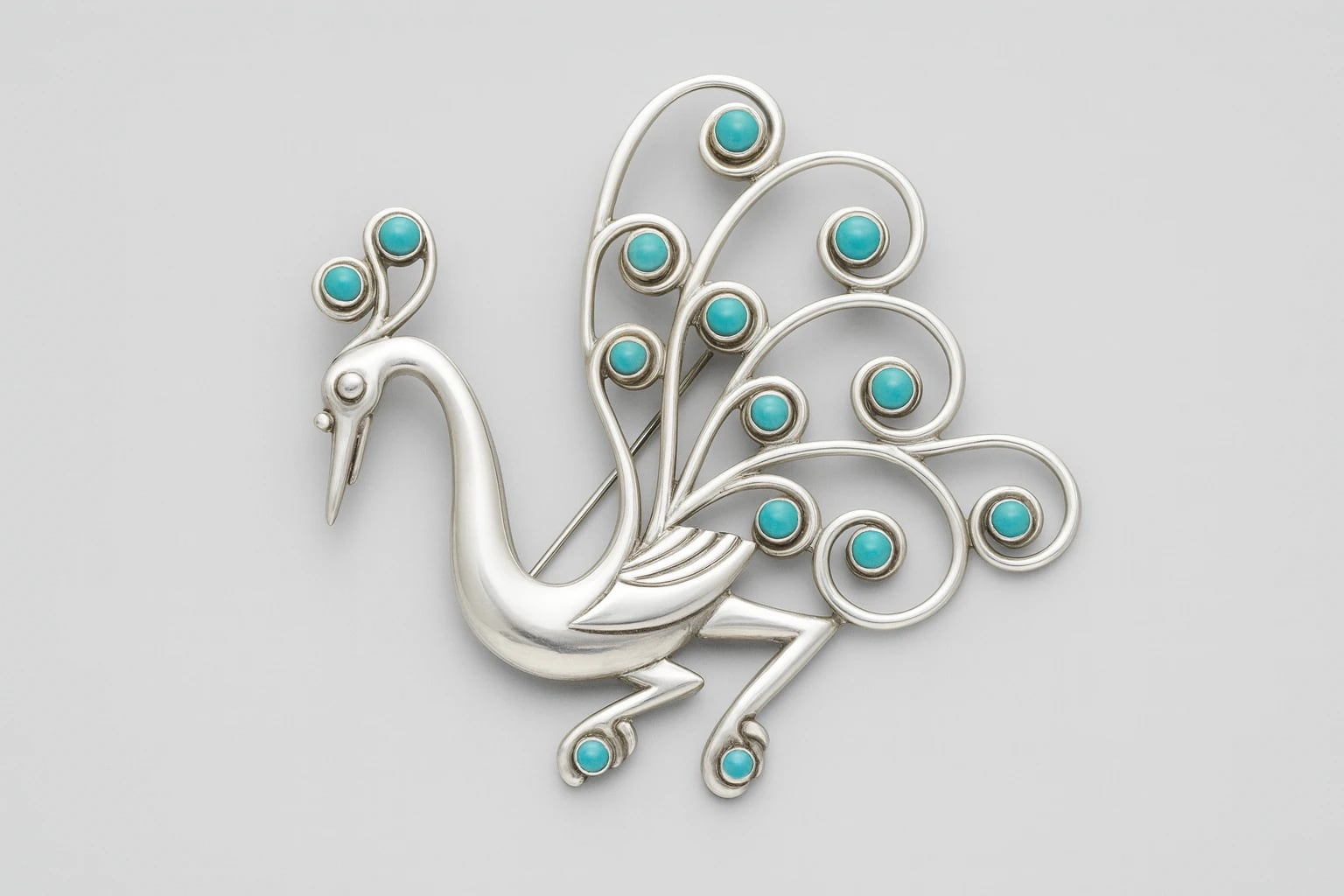 Héctor Aguilar Peacock Brooch