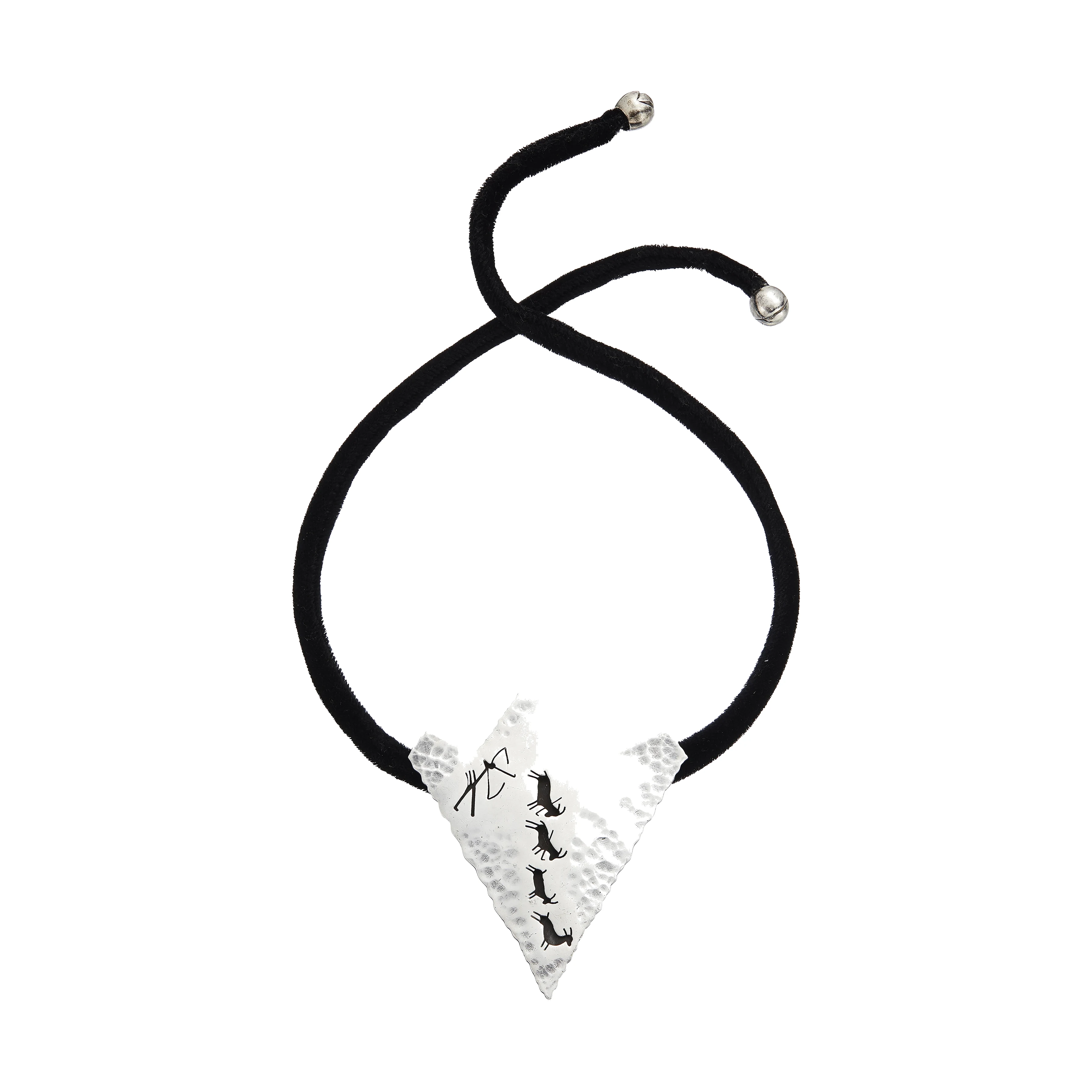 Antonio Pineda Petroglyph Arrowhead Pendant Necklace