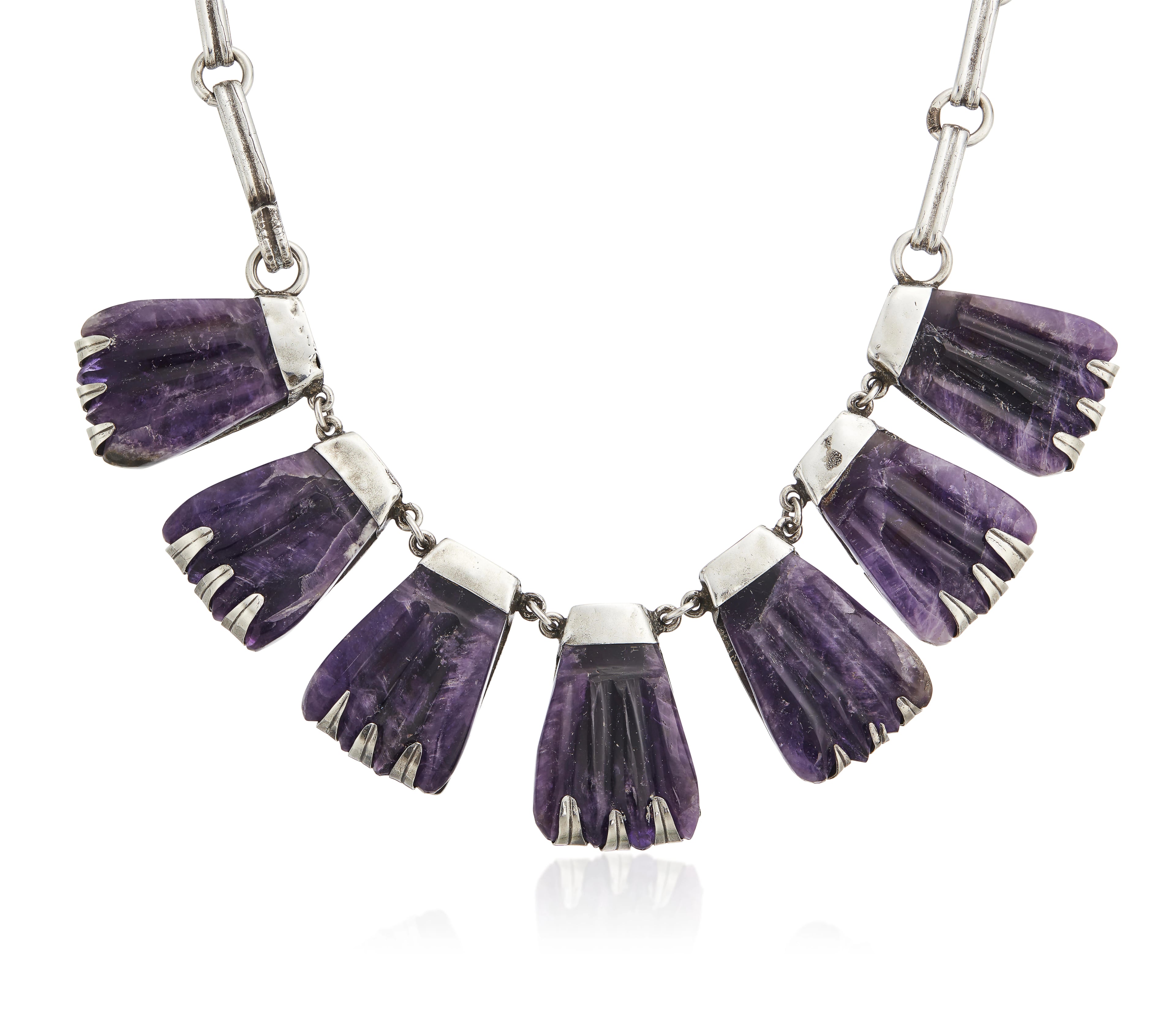 Héctor Aguilar Carved Amethyst Necklace