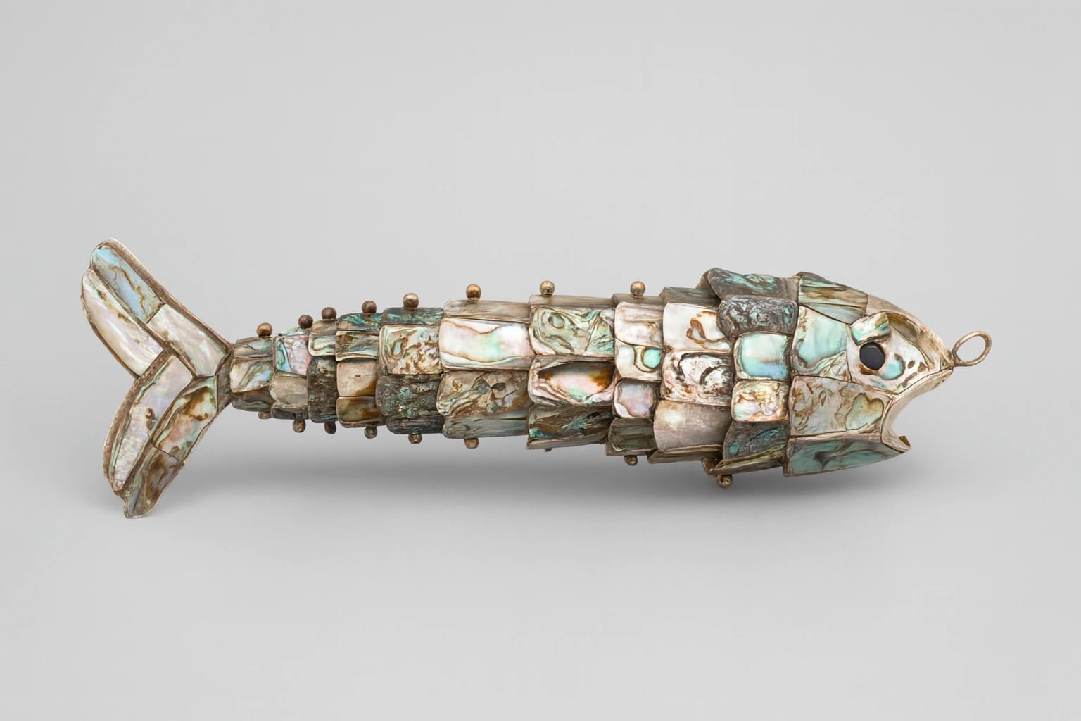 Los Castillo Fish-Form Bottle Opener with Mother-of-Pearl Inlay