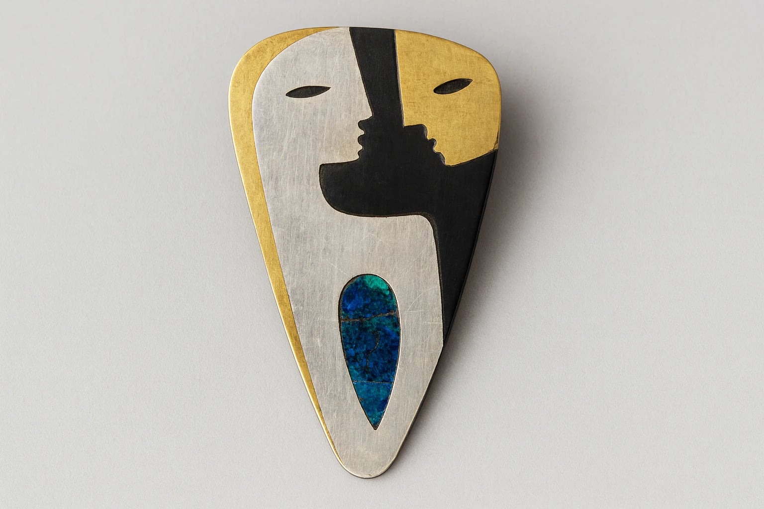 Los Castillo Lapis Brooch