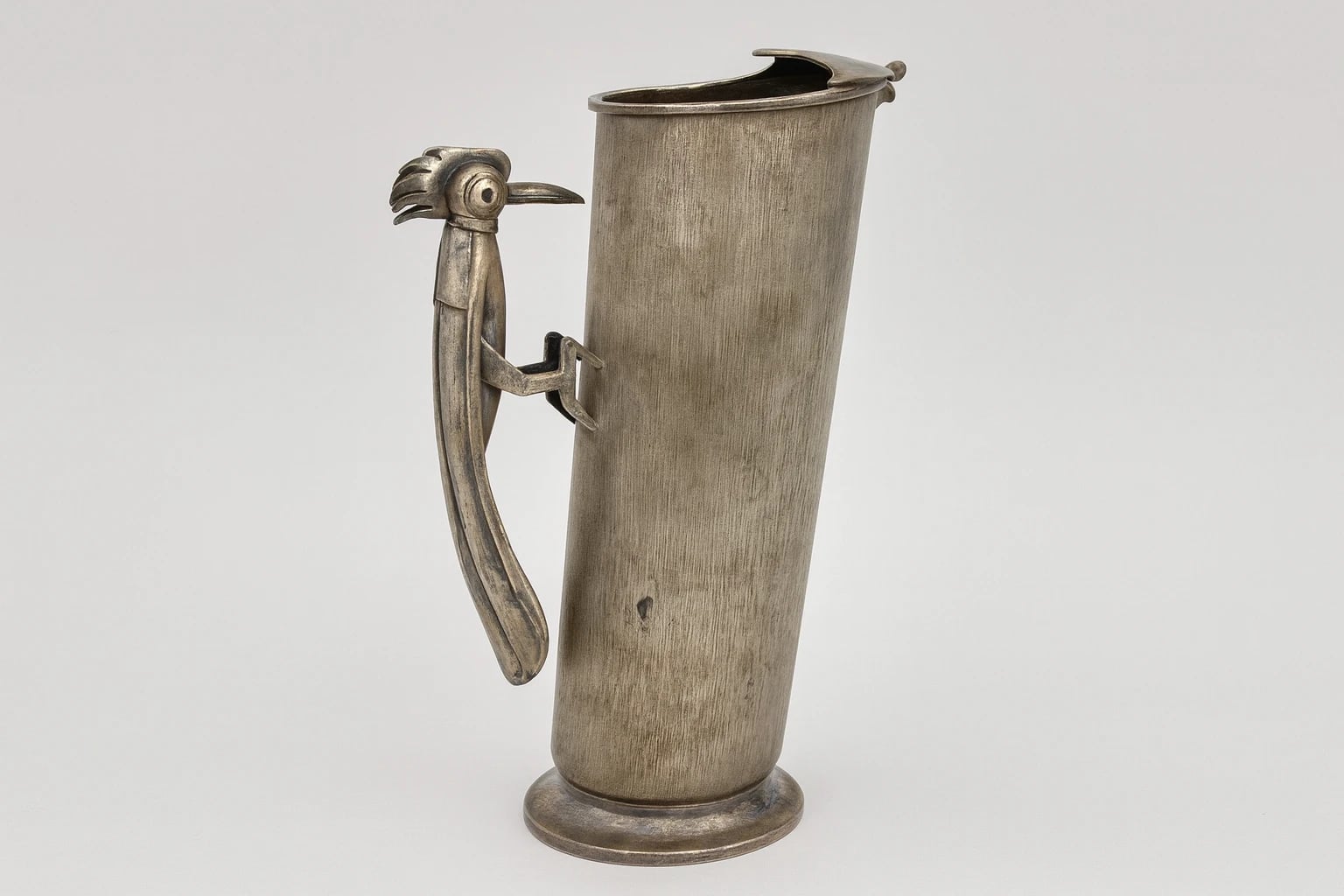 Los Castillo Bird-Handled Pitcher with Mother-of-Pearl Inlay