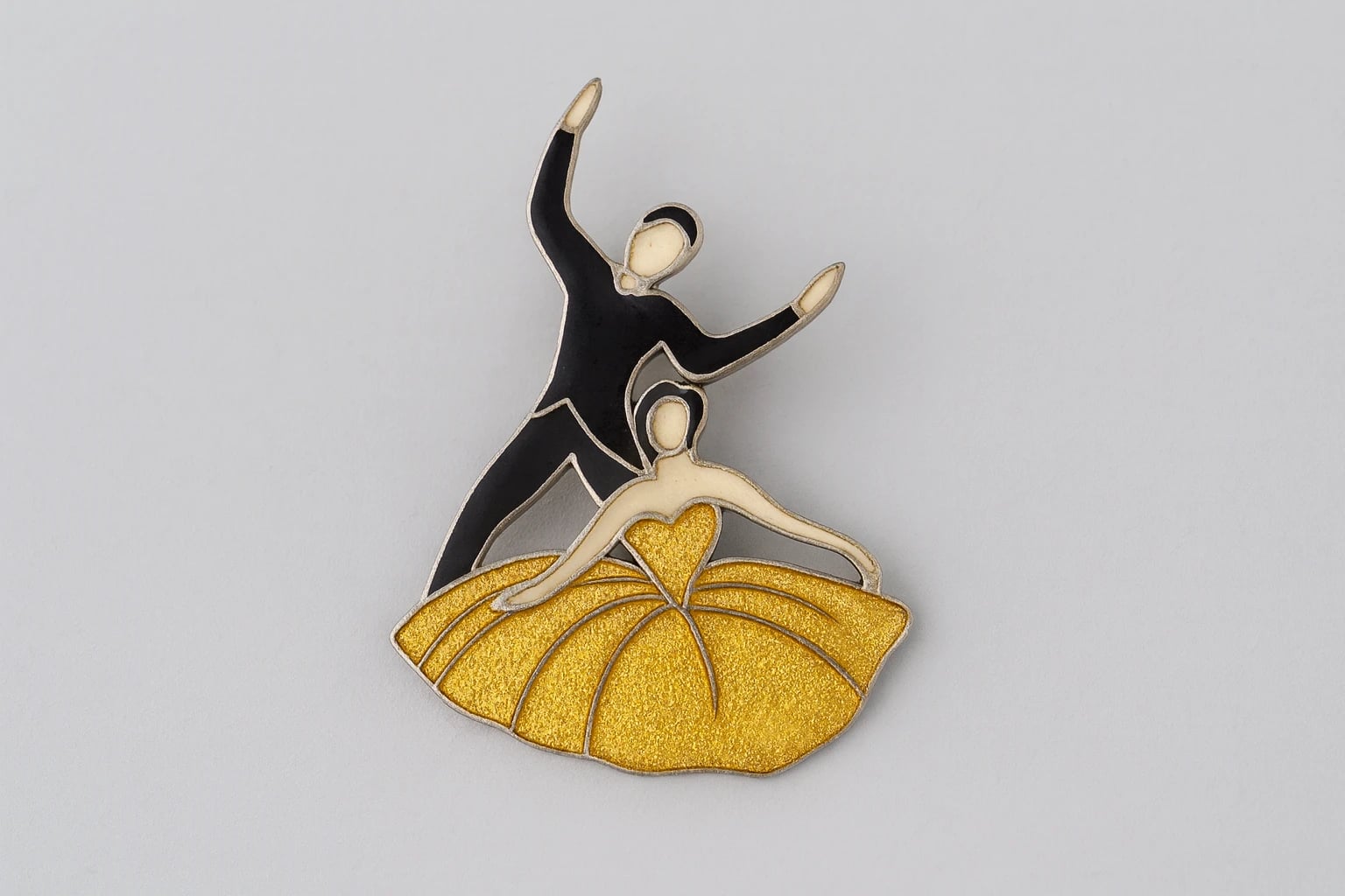 Margot de Taxco Design 5421 Flamenco Dancers Enamel Brooch