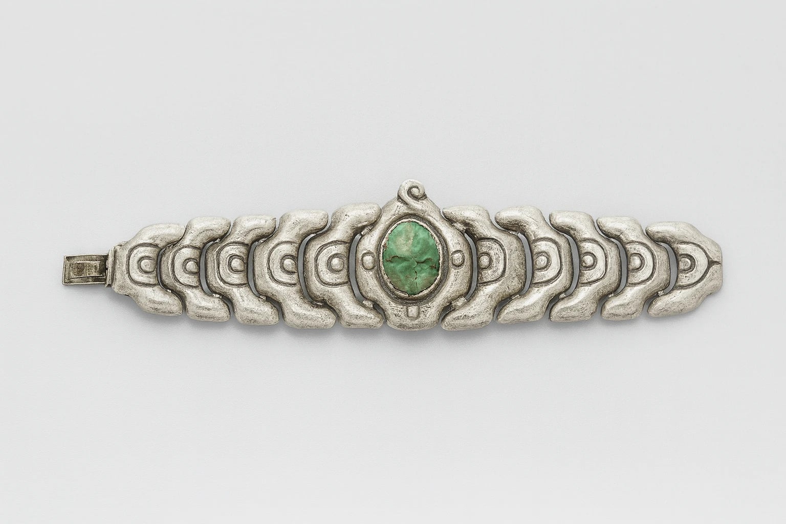 MATL (Matilde Poulat) Scroll-Link Bracelet with Turquoise