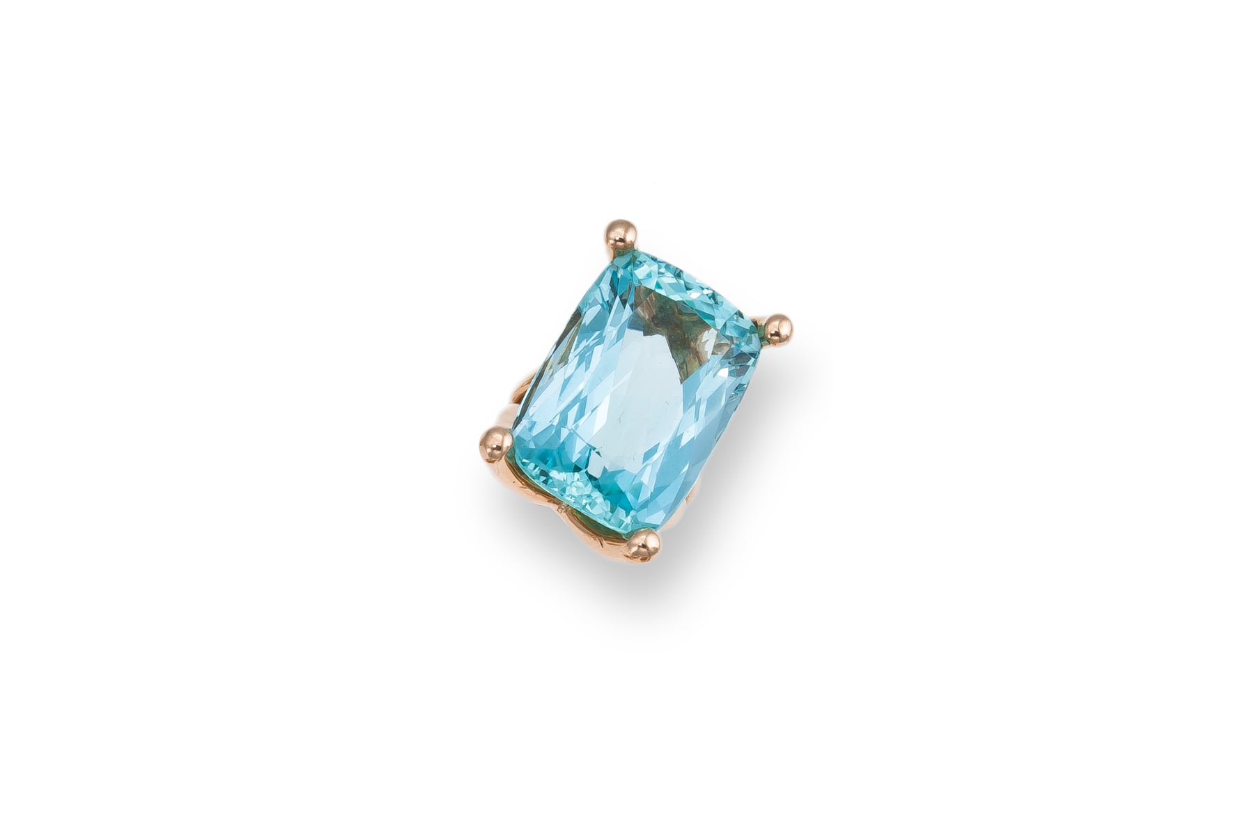 Antonio Pineda Silver and Aquamarine Ring