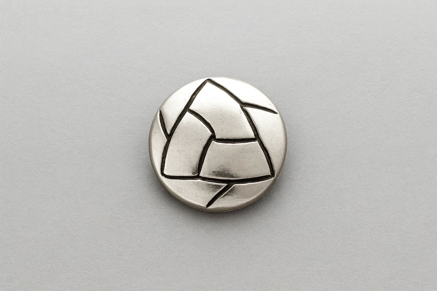 William Spratling Button with Alligator Surface