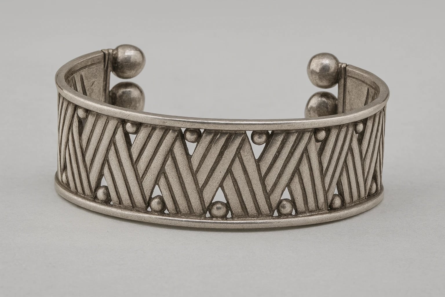 William Spratling Three Wire Cuff Bracelet