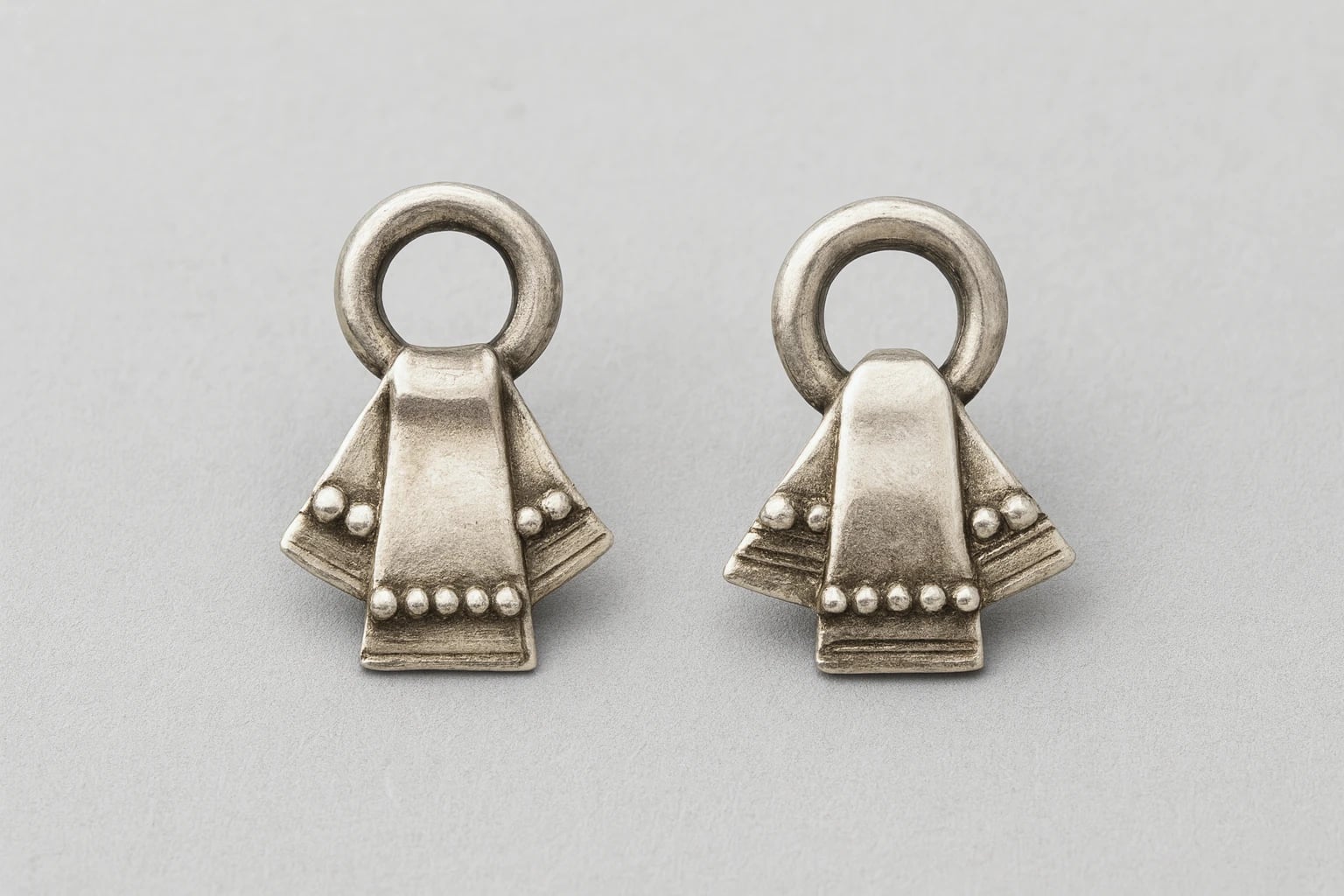 William Spratling Wide Loop Ribbon Earrings