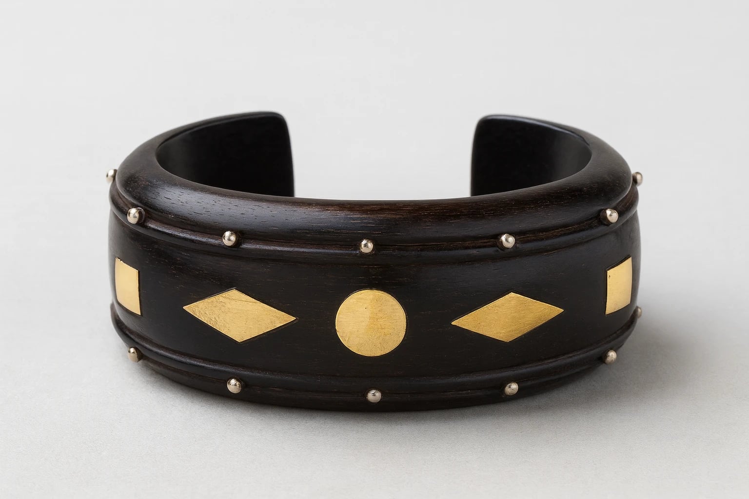 William Spratling Ebony and Gold Bracelet